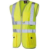 Dickies SA22020 YL 3XL Size 3X-Large Hi Vis Technical Safety Waistcoat - Yellow