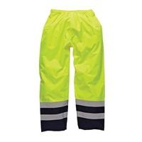 dickies workwear sa1003 hi visibility two tone work trousers