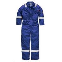 dickies fr5401 rb 52r size 62 pyrovatex lightweight coverall royal blu ...