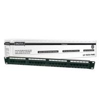 digitus 91524u cat5e patch panel 1he 24 port black