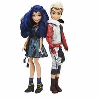 Disney Descendants Evie Isle of The Lost and Carlos Dolls (Pack of 2)