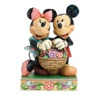 Disney Traditions Love in Bloom Mickey and Minnie Figurine