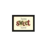 Dimensions D73094 White Homespun Home Sweet Home Punch Needle Kit 18 x 13cm