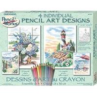 dimensions paintworks pencil by numbers beach pack scenes kit