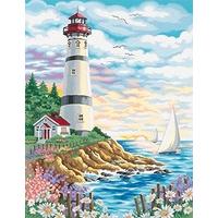 Dimensions Paintworks Paint by Numbers Lighthouse at Sunrise Kit