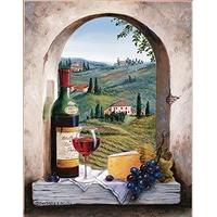 dimensions paintworks paint by numbers tuscan view paint kit