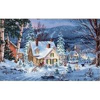 dimensions winters hush counted cross stitch kit multi colour