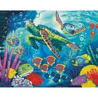 Dimensions Paintworks Paint by Numbers 14x11 inch Sea Turtles Paint Kit