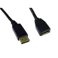 Display Port Male to Female Cable 5 Metres