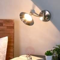 Dimmable MEGAN wall light, silver