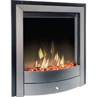 dimplex x1 silver inset fire silver effect finish