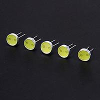 diy 05w 30 35lm 6000k cob cool white light led bead 3 33v5pcs