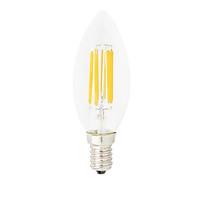 Dimmable C35 6W E14 LED Filament Bulbs C35 6 COB 550LM Warm/Cool White (220V)