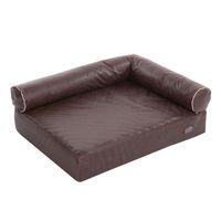 Divan Wellness Dog Sofa - Brown - 110 x 70 x 32 cm (L x W x H)