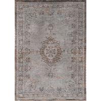 distressed brown grey traditional rug louis de poortere 80x150