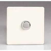 dimmer switch 1 gang whitechrome