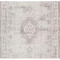 distressed salt pepper medallion flatweave rug louis de poortere 230x2 ...