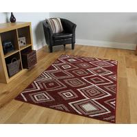 diamonds terracotta modern rugs 120 cm x 170 cm 4 x 56