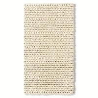 Diano Pure Wool Bedside Rug With Knit Effect