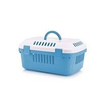 Discovery Compact Small Animal Carrier White/pacific Blue 48.5x33x23.5cm (Pack of 4)