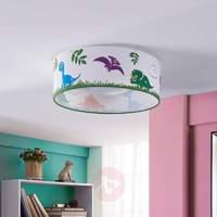 Dinoland fabric ceiling lamp for child\'s room, LED