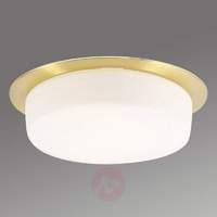 Discreet recessed light Chiron, matt brass