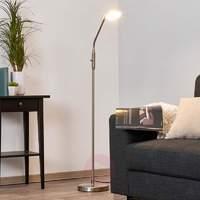 dimmable danny led reading lamp matt nickel