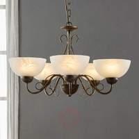 Dining room pendant lamp Mohija, 5 bulbs