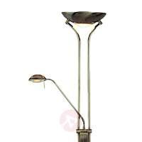 Dimmable Jerik uplighter, antique brass