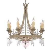 DIAVOLO chandelier with a gold dust finish