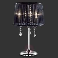Diafana table lamp with an organza shade