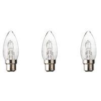 Diall B22 19W Halogen Dimmable Candle Light Bulb Pack of 3