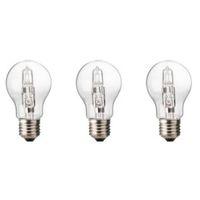 Diall E27 77W Halogen Dimmable Classic Light Bulb Pack of 3