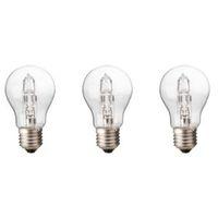 Diall E27 30W Halogen Dimmable Classic Light Bulb Pack of 3
