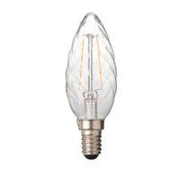 Diall E14 2W LED Filament Spiral Light Bulb