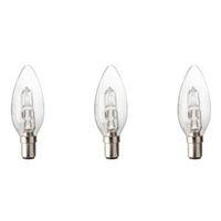 Diall B15 30W Halogen Dimmable Candle Light Bulb Pack of 3