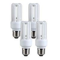 Diall E27 11W CFL Stick Light Bulb Pack of 4