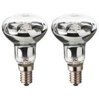 Diall E14 42W Halogen Dimmable R50 Reflector Light Bulb Pack of 2