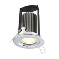 diall fire rated polished chrome effect led fixed warm white downlight ...