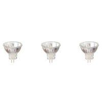 Diall GU4 28W Halogen Dimmable Reflector Light Bulb Pack of 3