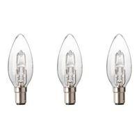 Diall B15 19W Halogen Dimmable Candle Light Bulb Pack of 3