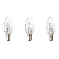 Diall B15 46W Halogen Dimmable Candle Light Bulb Pack of 3