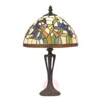 Discreet table lamp ELANDA, Tiffany-style, 41 cm