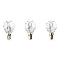 Diall E14 46W Halogen Dimmable Ball Light Bulb Pack of 3