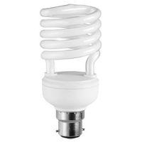 diall b22 23w cfl spiral light bulb