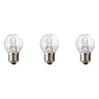 Diall E27 30W Halogen Dimmable Ball Light Bulb Pack of 3