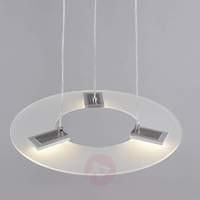 Dimmable Sara LED pendant light, glass shade
