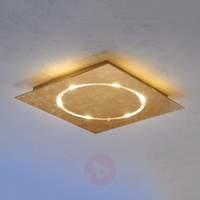 Dimmable gold leaf ceiling light Skyline with LED