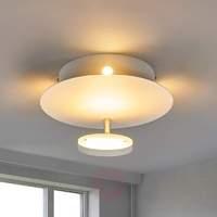 Dimmable LED ceiling light Tina in elegant white