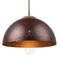 Die cut design shade - hanging light Enna, bronze